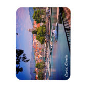 Magnet Flexible Cavtat, Croatie vue sur la carte postale Vacances  (Vertical)