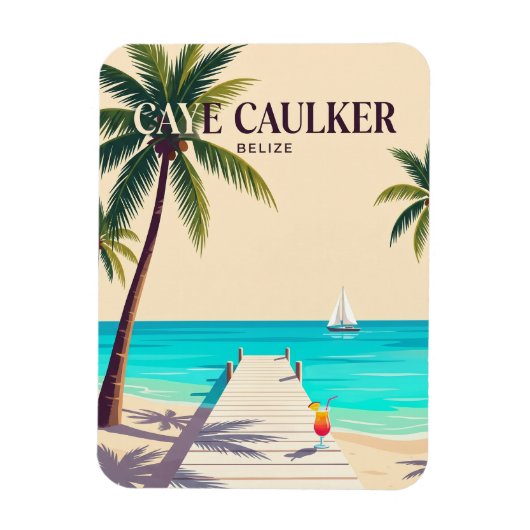Magnet Flexible Caye Caulker Belize (Vertical)