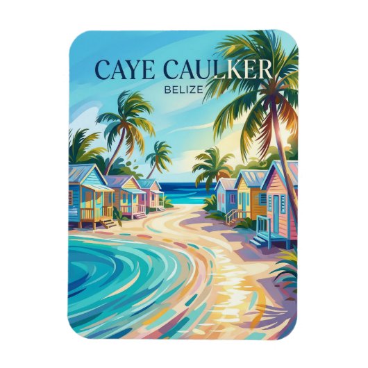 Magnet Flexible Caye Caulker Belize (Vertical)