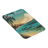 Magnet Flexible Cayo Coco Cuba Vintage (Côté Droit)
