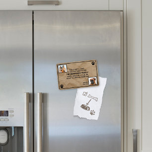 Magnet Flexible Ce n'est pas un aimant de photo-chien de plaisante