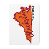 Magnet Flexible Ceci est Home Blacksburg Virginia Hokie aimant (Vertical)