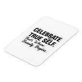 Magnet Flexible Celebrate True Self Sticker (Côté Gauche)