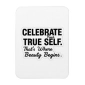 Magnet Flexible Celebrate True Self Sticker (Vertical)
