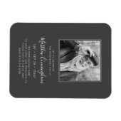 Magnet Flexible Célébration de la vie funéraire Mémorial moderne P (Horizontal)