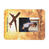 Magnet Flexible Célébration de la vie mémorial Keepsaké avion pilo (Horizontal)