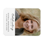 Magnet Flexible Célébration de la vie Photo Memorial Prière Keepsa (Horizontal)