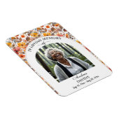 Magnet Flexible Celebration Of Life Floral Funeral Keepsake (Côté Droit)