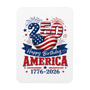 Magnet Flexible Célébration patriotique d'anniversaire America 250