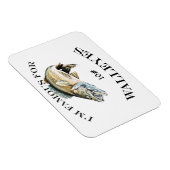 Magnet Flexible Célèbre Pour 10 LB Walleyes Customisé (Côté Droit)