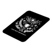 Magnet Flexible Célébrer les nouveaux débuts Vin Verre Illustratio (Côté Gauche)