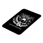 Magnet Flexible Célébrer les nouveaux débuts Vin Verre Illustratio (Côté Gauche)