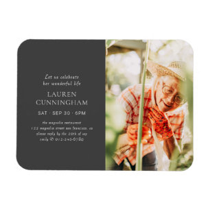 Magnet Flexible Célébrez sa vie Moderne Simple Minimaliste Photo