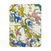 Magnet Flexible Céleste Vintage, Sphère Arabe, Constellations (Vertical)