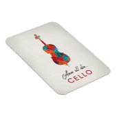Magnet Flexible Cello - Bright Colorée Music (Côté Droit)