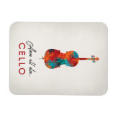 Magnet Flexible Cello - Bright Colorée Music (Horizontal)