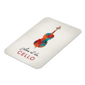Magnet Flexible Cello - Bright Colorée Music (Côté Gauche)