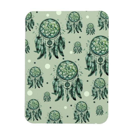 Magnet Flexible Celtic knot green dreamcatcher (Vertical)