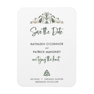 Magnet Flexible Celtic Love Knot Mariage romantique Sauvez la date