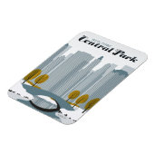 Magnet Flexible Central Park, NYC - Neige (Côté Gauche)