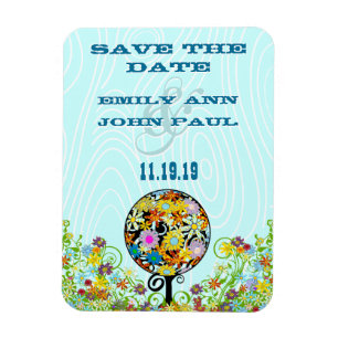 Magnet Flexible Cercle de Forêt Magique de l'Amour Mariage d'arbre