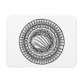 Magnet Flexible Cercle Tribal Doodle (Horizontal)