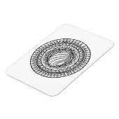 Magnet Flexible Cercle Tribal Doodle (Côté Gauche)