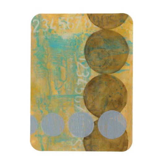 Magnet Flexible Cercles Brown et gris foncés avec des nombres (Vertical)