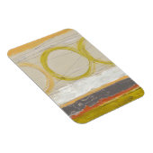 Magnet Flexible Cercles jaunes et orange sur Arrière - plan multic (Côté Droit)