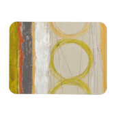Magnet Flexible Cercles jaunes et orange sur Arrière - plan multic (Horizontal)