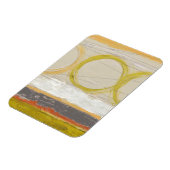 Magnet Flexible Cercles jaunes et orange sur Arrière - plan multic (Côté Gauche)