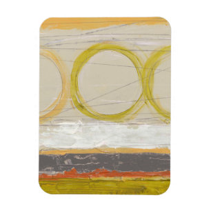 Magnet Flexible Cercles jaunes et oranges sur l'arrière - plan