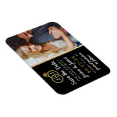 Magnet Flexible Cercles Mariages Chic Faux Gold Foil (Côté Droit)