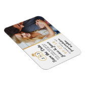 Magnet Flexible Cercles Mariages Chic Faux Gold Foil (Côté Droit)