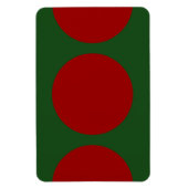 Magnet Flexible Cercles rouges sur vert (Vertical)