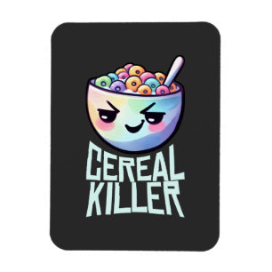 Magnet Flexible Cereal Killer Petit Déjeuner Pun