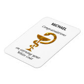 Magnet Flexible Cérémonie de remise de manteau blanc de pharmacie (Côté Gauche)