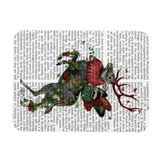 Magnet Flexible Cerf aux fraises (Horizontal)