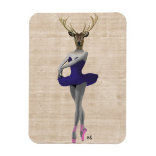 Magnet Flexible Cerf de ballet en bleu