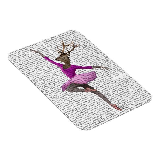 Magnet Flexible Cerf de ballet en rose (Côté Droit)
