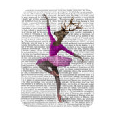 Magnet Flexible Cerf de ballet en rose (Vertical)