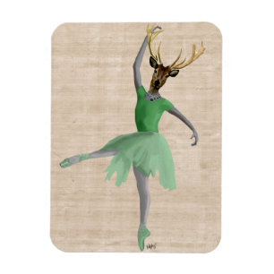 Magnet Flexible Cerf de ballet en vert 2