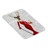 Magnet Flexible Cerf De Glamour En Rouge (Côté Droit)