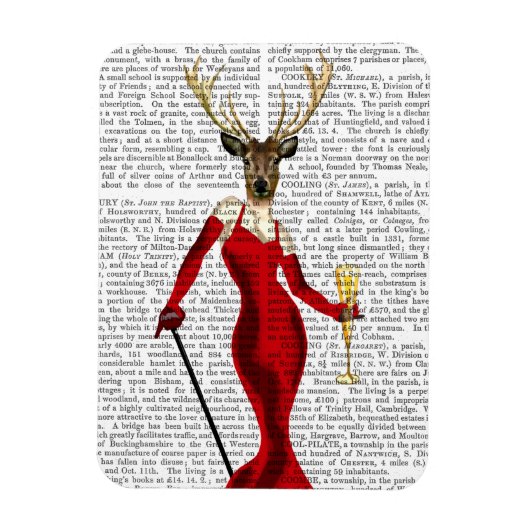 Magnet Flexible Cerf De Glamour En Rouge (Vertical)