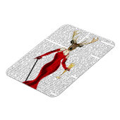 Magnet Flexible Cerf De Glamour En Rouge (Côté Gauche)
