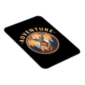 Magnet Flexible Cerf - Faune - Camping - Aventure (Côté Droit)