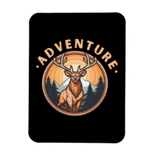 Magnet Flexible Cerf - Faune - Camping - Aventure