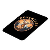 Magnet Flexible Cerf - Faune - Camping - Aventure (Côté Gauche)