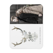 Magnet Flexible Cerf RUSTIQUE EN COULEUR D'EAU | ENREGISTRER LE MA (Vertical)