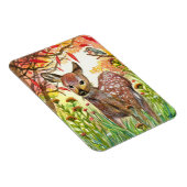 Magnet Flexible Cerfs Et Petits Oiseaux (Côté Droit)